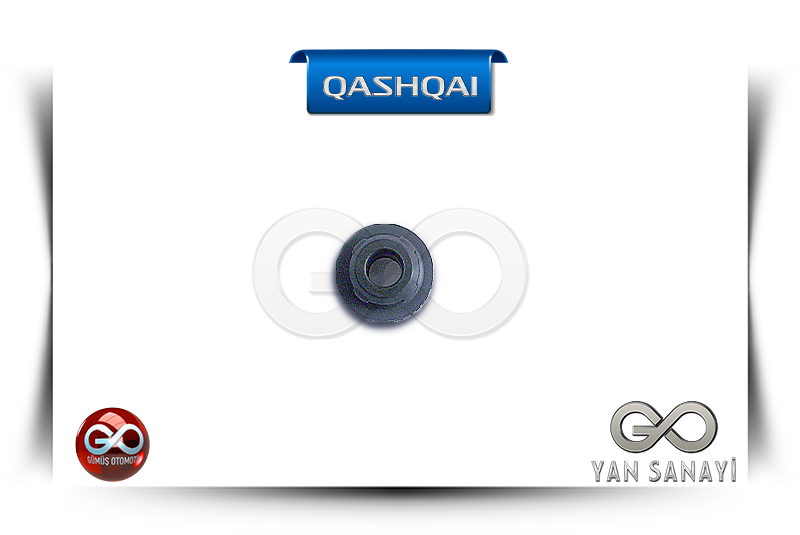 Motor montajı için siyah kauçuk burç (rubber mount)