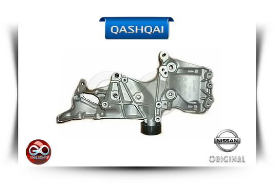 Gri metal otomotiv yedek parçası, montaj braketi ve bağlantı noktalarıyla
