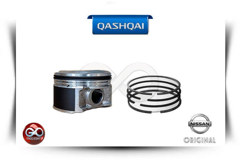 12010-BC350<br>PİSTON+SEGMAN>>TAKIM>>0.5 mm<br> QASHQAI>>J10E>>HR16DE>>1600 cc  BENZİNLİ