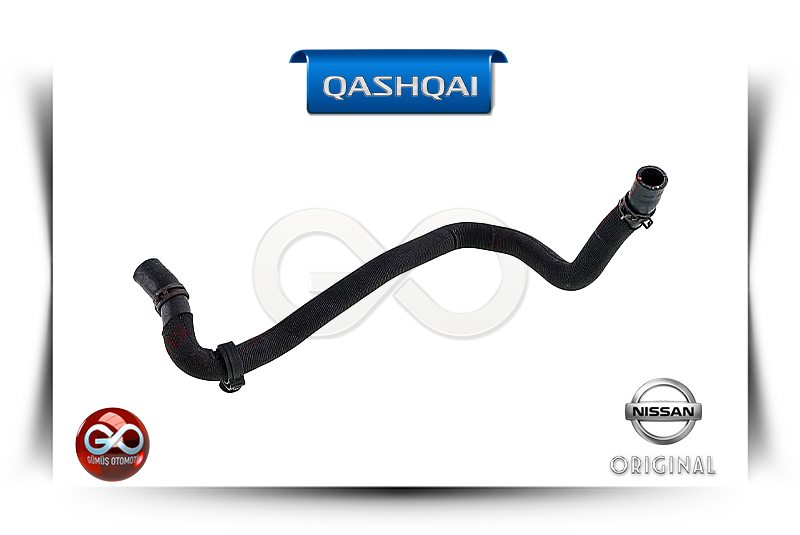Nissan orijinal siyah hortum, iki uç ve metal kelepçelerle