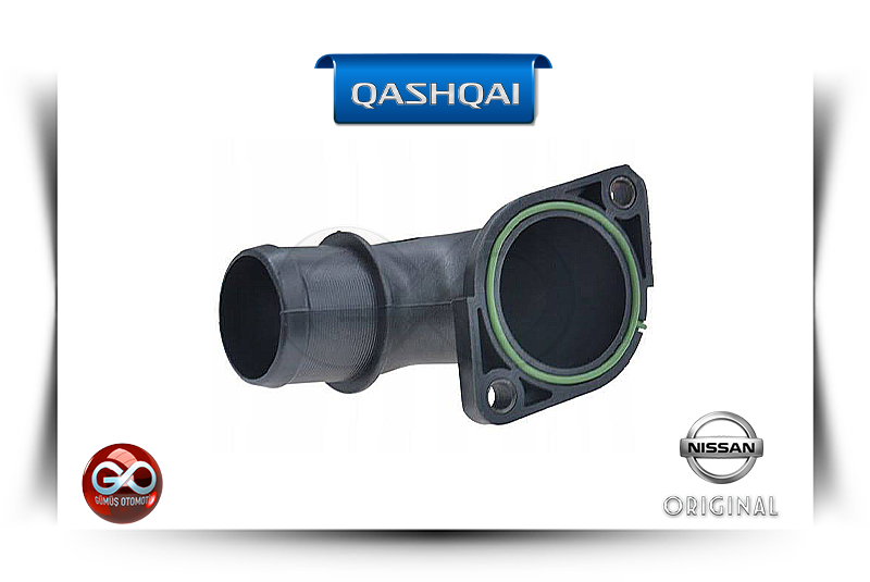 Siyah lastik bağlantı hortumu flanşlı parça (Qashqai)