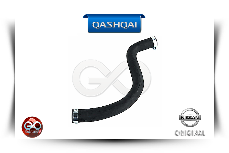 21501-JD50A siyah kıvrımlı lastik hortum, metal uçlu