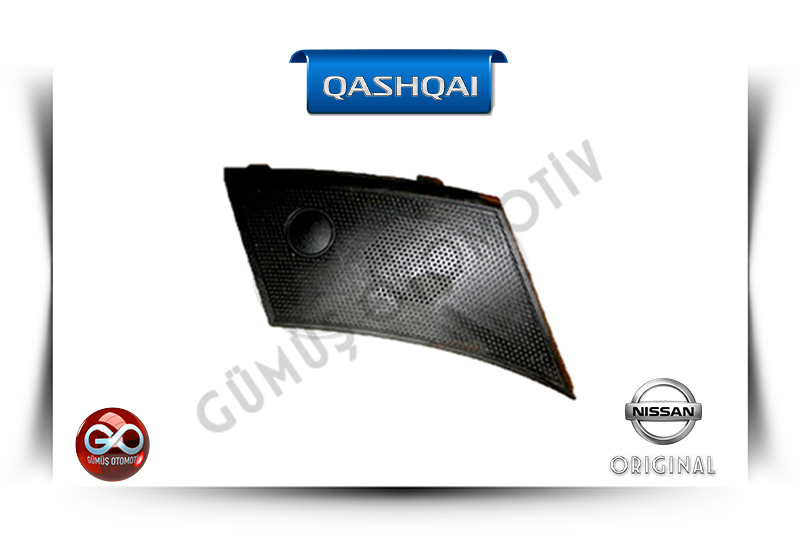 Siyah dokulu yan kaplama parçası, dairesel detaylı; Nissan Orijinal