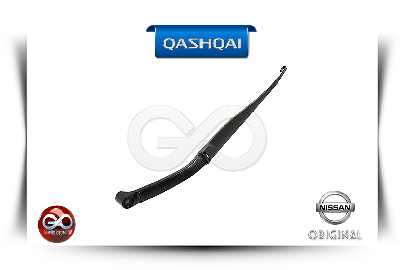 Siyah silecek kolu; uzun kıvrımlı, Nissan Orijinal