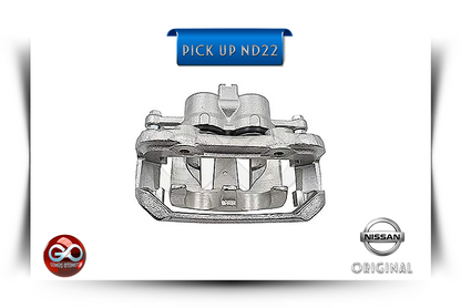 Ön fren kaliperi komple, metal gövdeli; Nissan Original logosu
