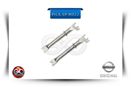 Nissan orijinal metal bağlantı çubuğu, iki adet; uçlarda beyaz klipsler