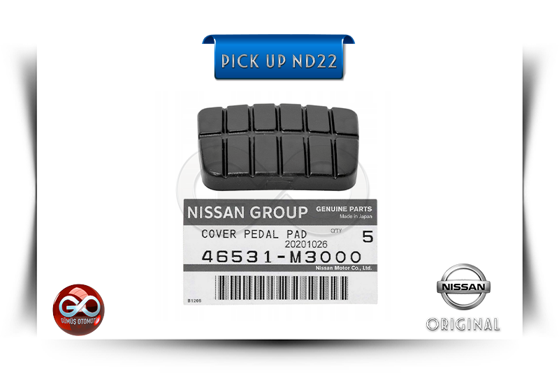 46531-M3000<br>DEBRİYAJ PEDALI LASTİĞİ<br>PICK UP = ND22 = YD25DDTI = 2500 cc = DİZEL
