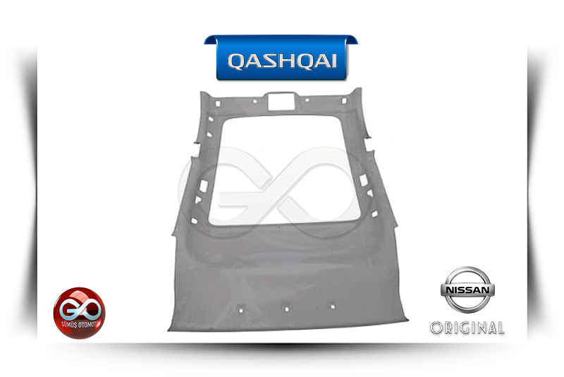 QASHQAI için tavan döşemesi (sunroof), koyu gri, arka parça formu