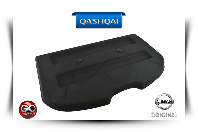Siyah plastik pandizot parçası, QASHQAI-J10E için oturmalı kapak