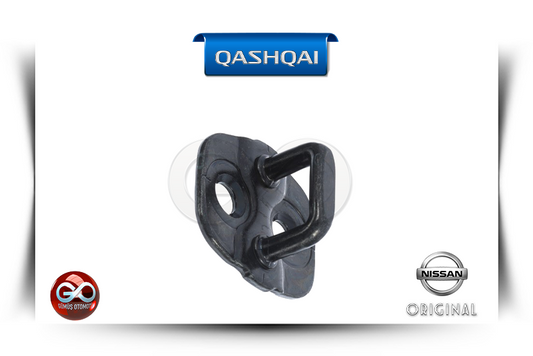 80570-AA200 yedek parça: siyah plastik parça, delikli montaj kancası; QASHQAI NISSAN