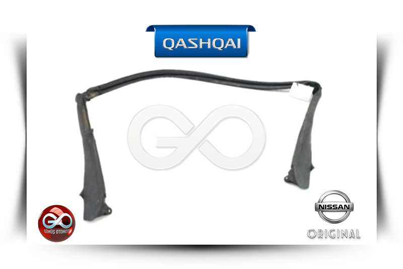 Nissan Qashqai için koyu gri metal bağlantı parçası, iki uçlu braketli