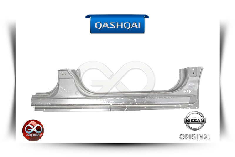 Nissan QASHQAI için metal yan eşik/alt kaplama parçası, uzun şerit