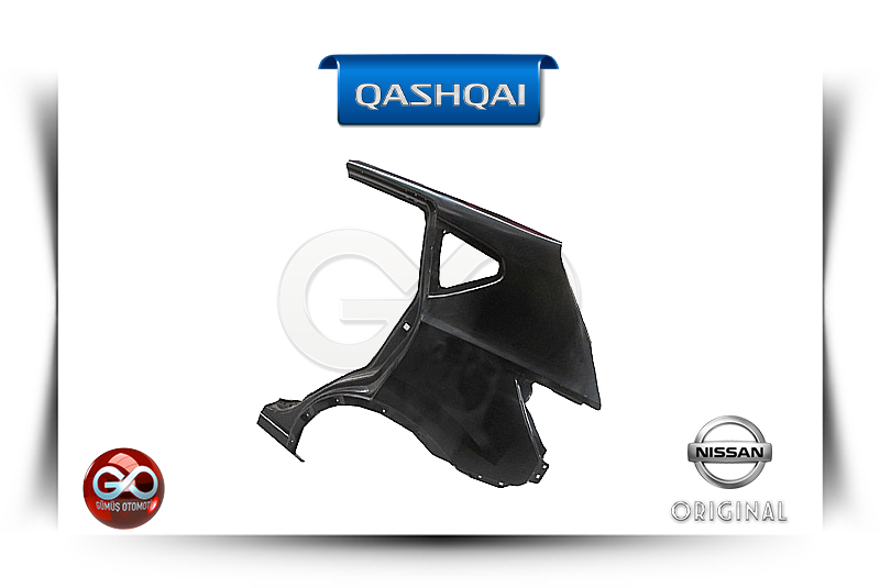 Siyah plastik otomobil gövde parçası, kaplamalı formda