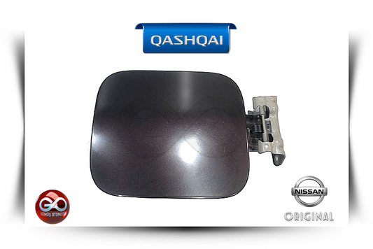 Qashqai için Nissan logoslu yan ayna kapağı; koyu renk, menteşeli