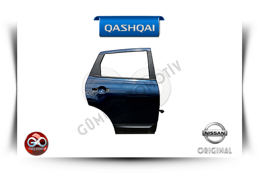 Nissan Qashqai kapı paneli, mavi üst ve siyah alt, Orijinal