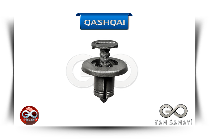 01515-00QAB <br>ÖN PANJUR ÜST MONTAJ KLİPSİ<br>QASHQAI - J10E - Gümüş Otomotiv