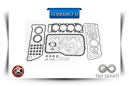 Terrano II motor conta seti, silindir kapak contaları ve sızdırmazlık parça seti