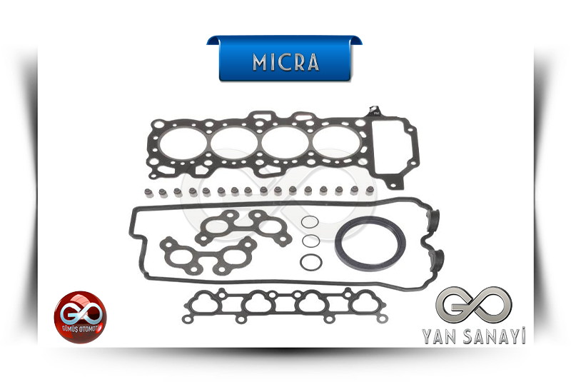 Motor conta seti: üst üste dizilmiş çoklu metal conta ve sızdırmazlık parçaları