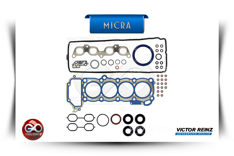 Motor takımı conta seti; blok ve üst kapak contaları, O-ring ve conta parçaları.