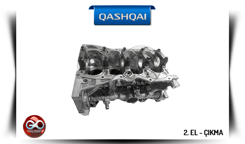 Motor silindir bloğu ve üst kapaklı metal parça