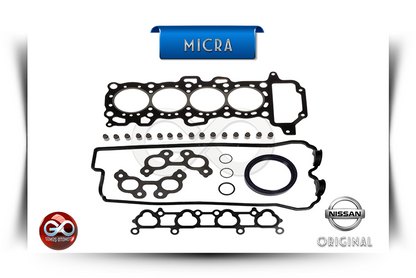 Micra üst takım conta seti: Nissan ORJINAL etiketli çok parçalı motor conta