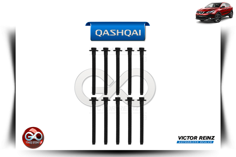 11056-00Q0E<br> SİLİNDİR KAPAK SAPLAMASI<br> QASHQAI-J11E-R9M-1600 cc DİZEL - Gümüş Otomotiv
