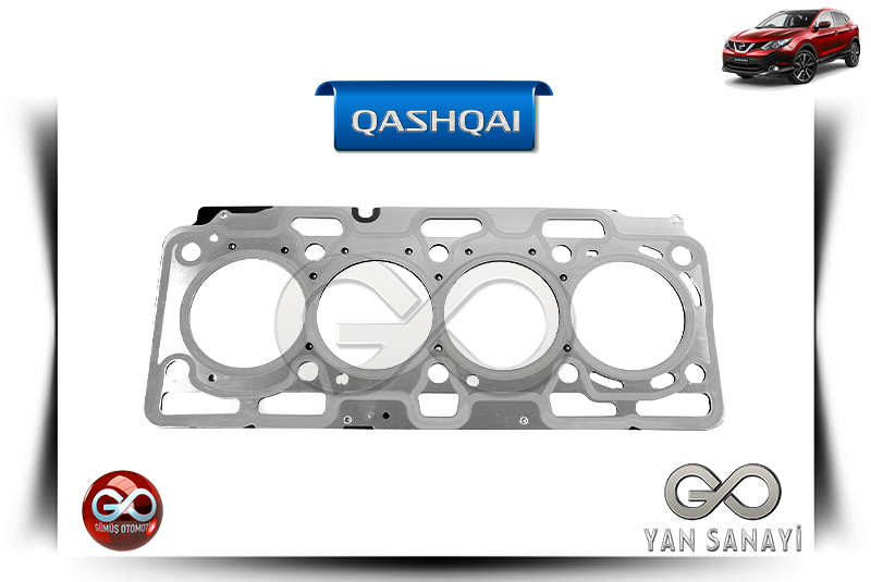 11044-00Q1E<br>SİLİNDİR KAPAK CONTASI<br> QASHQAI-J11E-K9K-1500 cc DİZEL - Gümüş Otomotiv