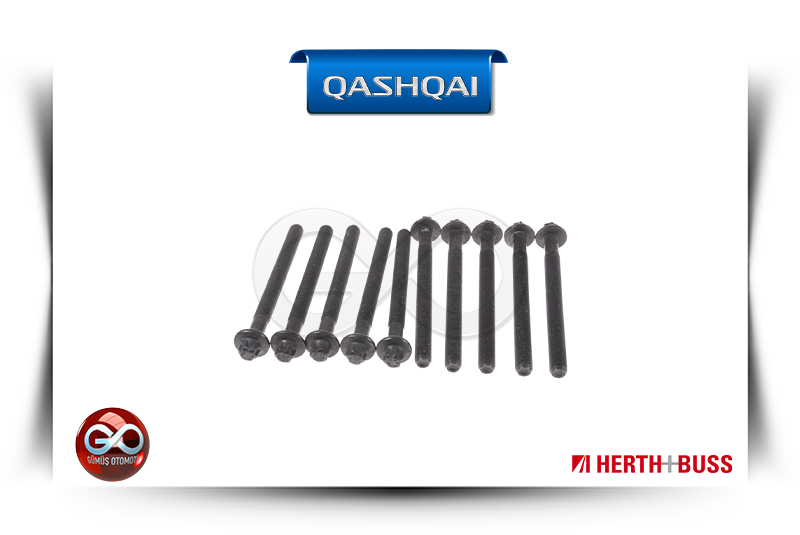 11056-00Q0B<br>SİLİNDİR KAPAK SAPLAMASI<br>QASHQAI-J10E-K9K-1500 cc DİZEL - Gümüş Otomotiv