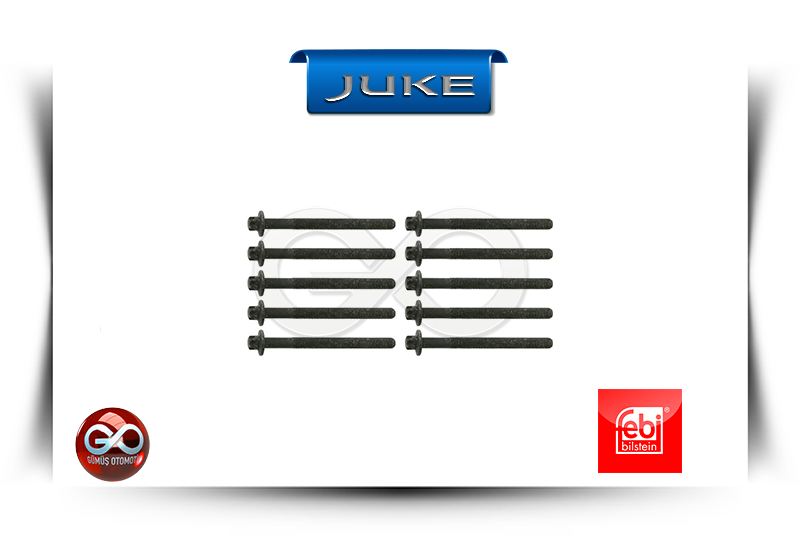 11056-00Q0B<br>SİLİNDİR KAPAK SAPLAMASI<br>JUKE >>F15E >>K9K >>1500 cc DİZEL - Gümüş Otomotiv