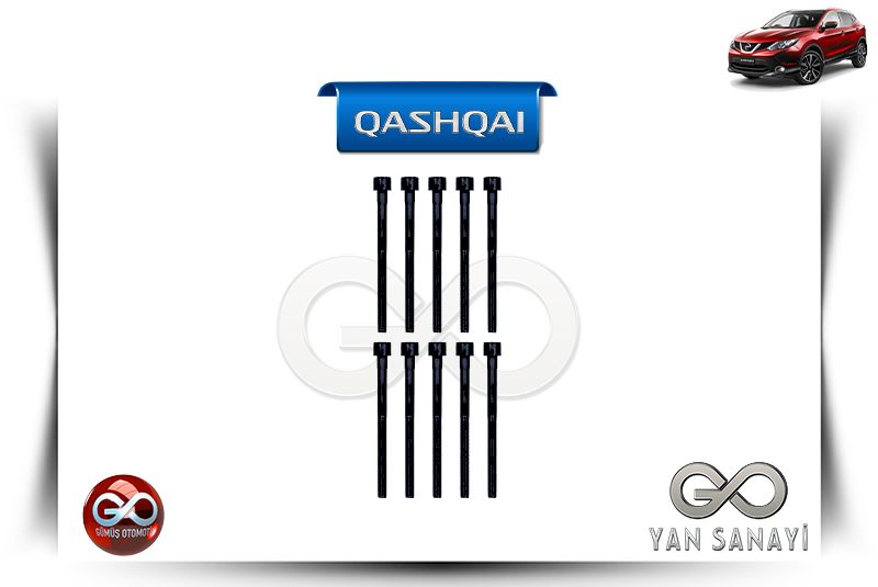 11056-00Q0G<br>SİLİNDİR KAPAK SAPLAMASI<br>QASHQAI - J11E - HRA2DDT - 1200 cc  BENZİNLİ - Gümüş Otomotiv
