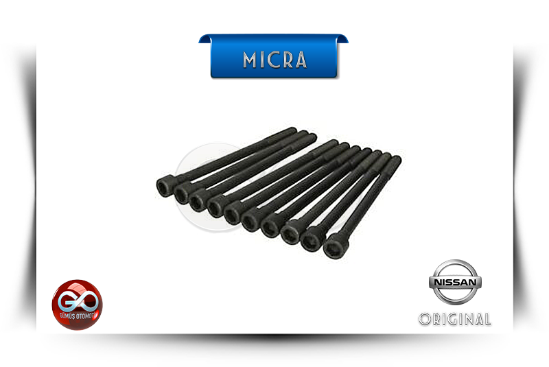 11056-41B00<br>SİLİNDİR KAPAK SAPLAMASI<br>MICRA-K11E-CG13DE-1300 cc BENZİNLİ - Gümüş Otomotiv