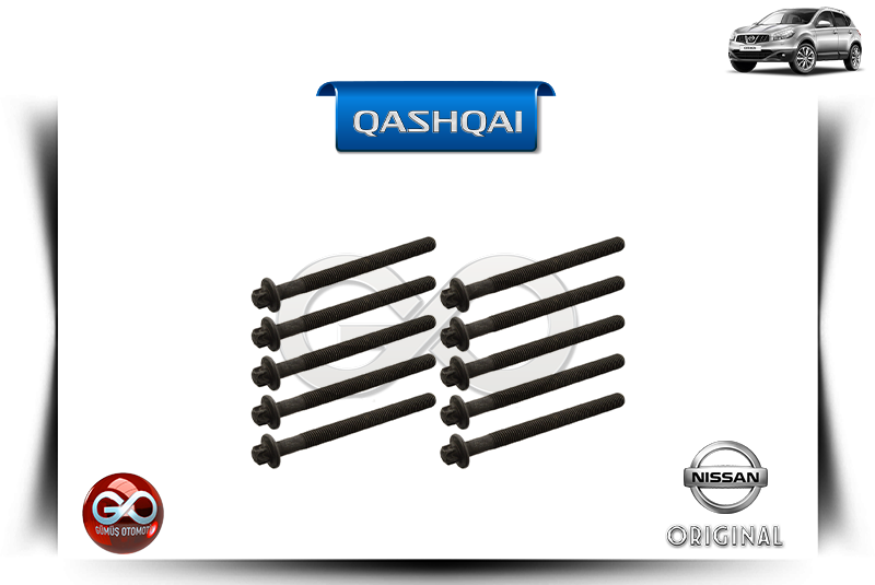 11056-EN200<br>SİLİNDİR KAPAK SAPLAMASI<br>QASHQAI - J10E - MR20DE - 2000 cc DİZEL - Gümüş Otomotiv