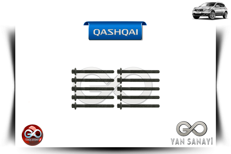 11056-EN200<br>SİLİNDİR KAPAK SAPLAMASI<br>QASHQAI - J10E - MR20DE - 2000 cc DİZEL - Gümüş Otomotiv