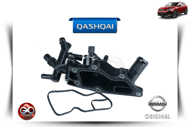 11060-00Q04<br>TERMOSTAT SU ÇIKIŞ BORUSU<br>QASHQAI - J11E - HRA2DDT - 1200 cc BENZİNLİ - Gümüş Otomotiv