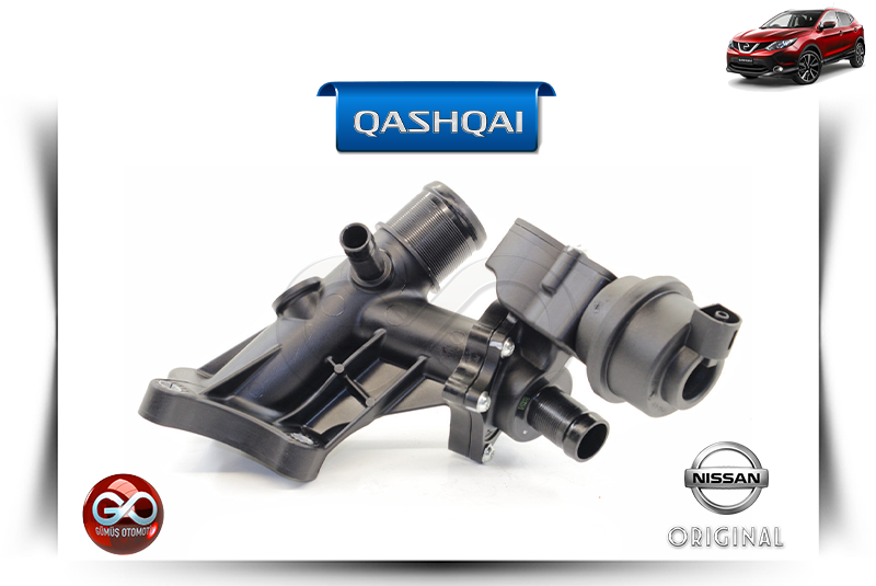 11060-00Q0X<br> TERMOSTAT SU DAĞITIM HAZNESİ<br> QASHQAI-J11E-R9M-1600 cc DİZEL - Gümüş Otomotiv