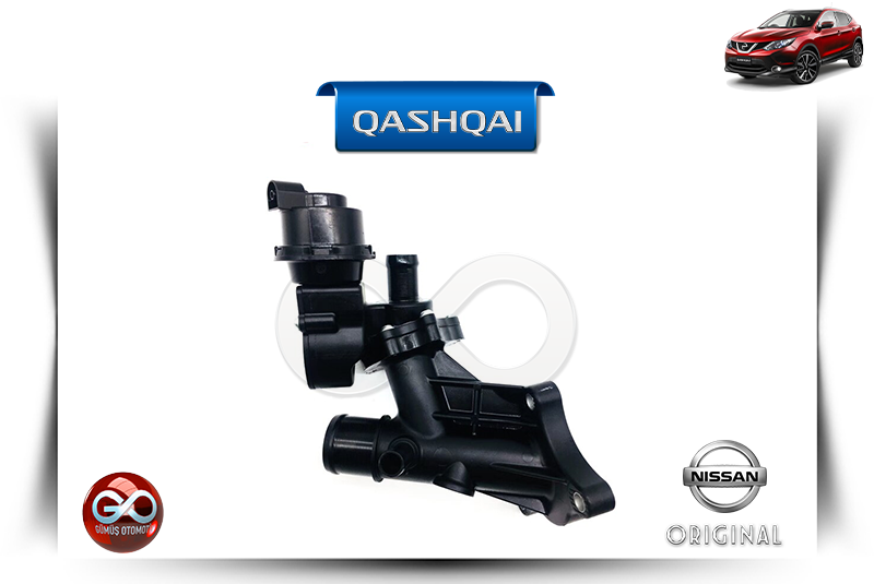 11060-00Q0X<br> TERMOSTAT SU DAĞITIM HAZNESİ<br> QASHQAI-J11E-R9M-1600 cc DİZEL - Gümüş Otomotiv