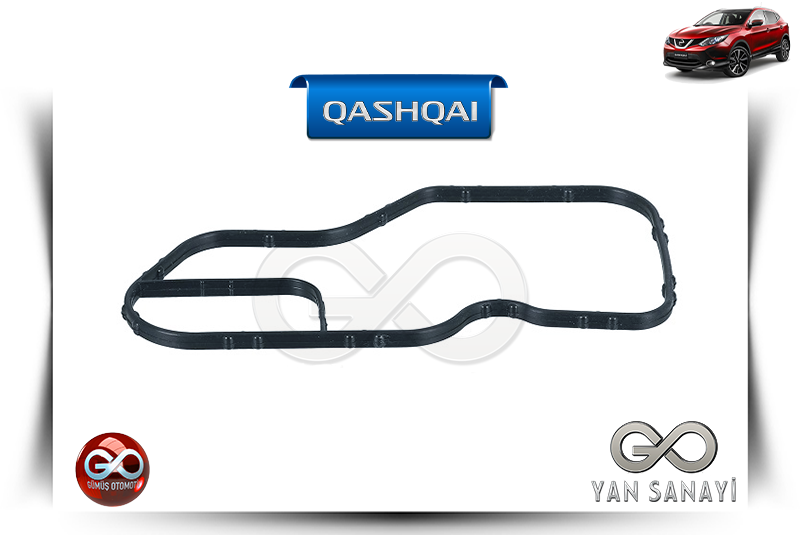 11062-00QAB<br>TERMOSTAT SU ÇIKIŞ BORUSU CONTA<br> QASHQAI - J11E - HRA2DDT - 1200 cc BENZİNLİ - Gümüş Otomotiv