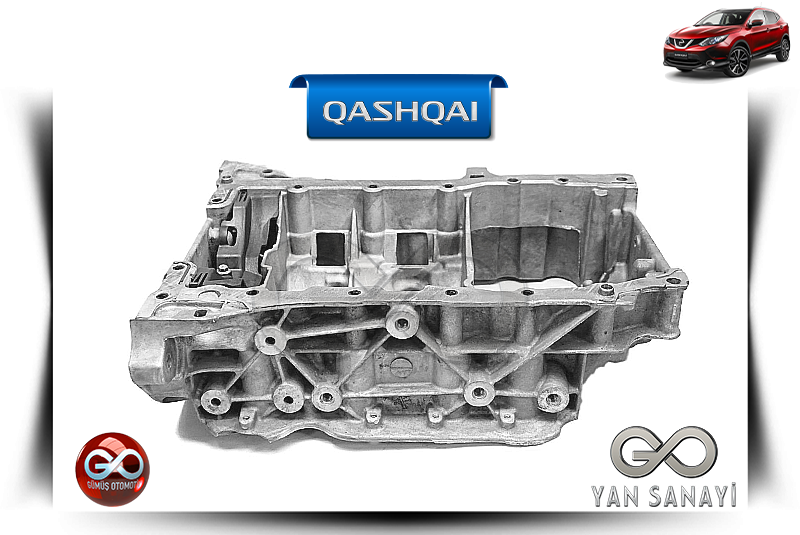 11110-00Q2L<br> MOTOR YAĞ KARTERİ<br> QASHQAI-J11E-R9M-1600 cc DİZEL - Gümüş Otomotiv