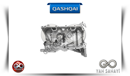Gri metal motor kapak muhafazası parçası