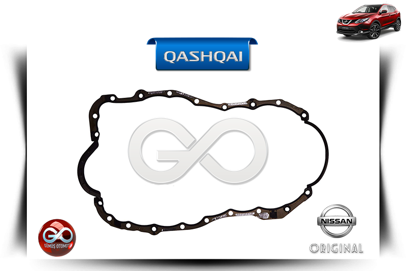 11121-00QAG<br> MOTOR YAĞ KARTER CONTASI<br> QASHQAI-J11E-K9K-1500 cc DİZEL - Gümüş Otomotiv