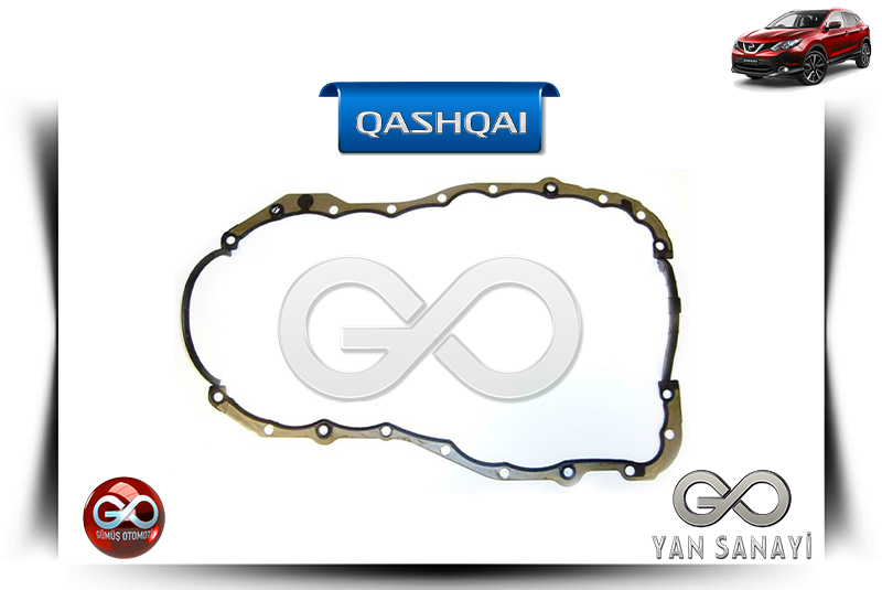 11121-00QAG<br> MOTOR YAĞ KARTER CONTASI<br> QASHQAI-J11E-K9K-1500 cc DİZEL - Gümüş Otomotiv