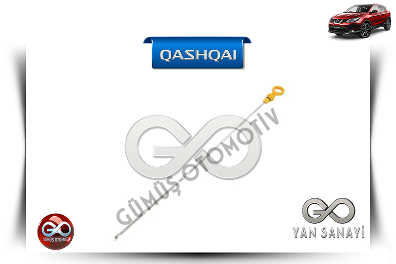 11140-00Q2L<br> MOTOR YAĞ SEVİYE ÖLÇME ÇUBUĞU<br> QASHQAI-J11E-R9M-1600 cc DİZEL - Gümüş Otomotiv
