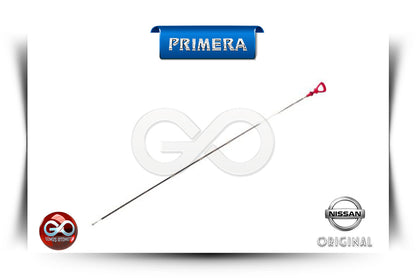 Yağ seviye ölçüm çubuğu, metal çubuk ve kırmızı halka; Nissan Original.