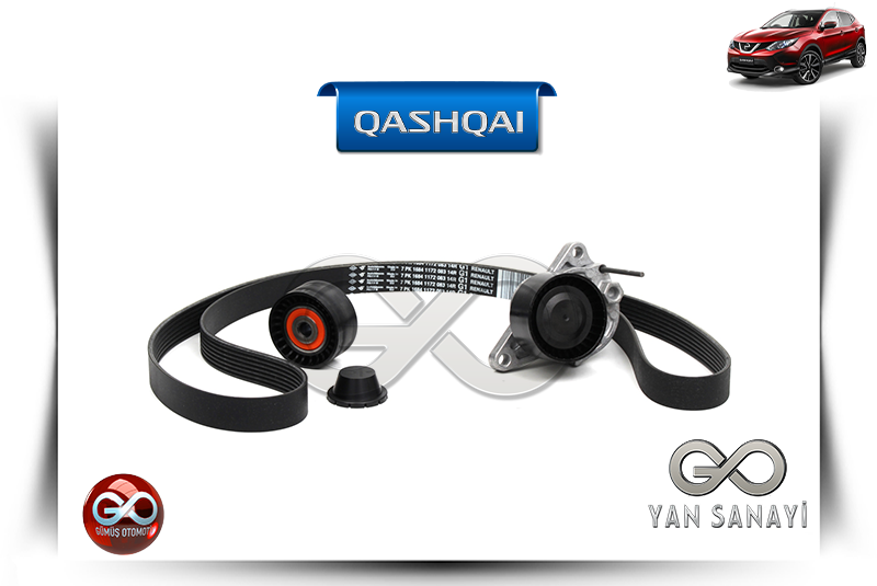 11720-00Q3N<br> KOMPLE ALTERNATÖR - KLİMA KAYIŞ KİTİ <br> QASHQAI-J11E-R9M-1600 cc DİZEL - Gümüş Otomotiv