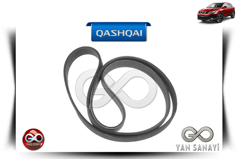 11720-00Q5E<br> ALTERNATÖR + KLİMA KAYIŞI<br> QASHQAI-J11E-K9K-1500 cc DİZEL - Gümüş Otomotiv