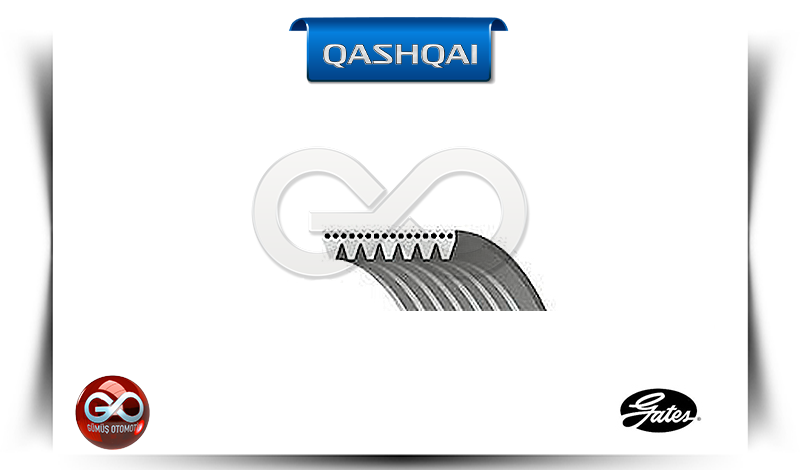11720-BB00A<br> KLİMA+ALTERNATÖR KAYIŞI "EURO 5"<br> QASHQAI | J10E | HR16DE | 1600 cc  BENZİNLİ - Gümüş Otomotiv