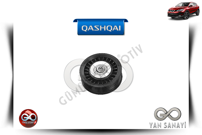 11751-00Q0B<br> ALTERNATÖR + KLİMA KAYIŞ GERGİ RULMANI<br> QASHQAI-J11E-K9K-1500 cc DİZEL - Gümüş Otomotiv