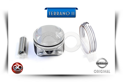 Standart piston-segment komple seti; gümüş piston ve piston segmanları
