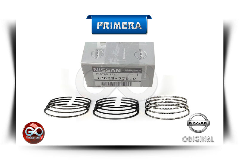 0,50 mm piston segmanı seti; metal halka segmanlar, 3 adet ve kutu