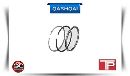 Piston segman seti, iç içe geçmiş ince metal halkalar (3 adet)